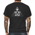 All Seeing Eye Of Providence Skull Pyramid Mens Back Print T-shirt