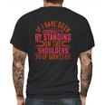 If I Have Seen Further It Is By Standing On The Shoulders Of Giants Mens Back Print T-shirt