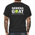 Serena Goat Greatest Female Athlete Of All Time Mens Back Print T-shirt