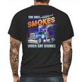 She Only Smokes When She Drinks Mens Back Print T-shirt