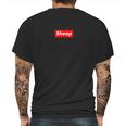 Sheep Box Logo Parody Tee Mens Back Print T-shirt