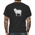 Sheep Show Farm Livestock Lambs Ram Mens Back Print T-shirt