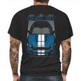 Shelby Gt350 Blue White Mens Back Print T-shirt