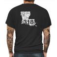 Shreveport Ruston Tallulah Area Code 318 Louisiana Mens Back Print T-shirt