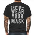 Shut Up And Funny Social Distancing Mens Back Print T-shirt