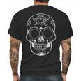 Simple Day Of The Dead - Sugar Skull Mens Back Print T-shirt