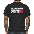 A Simple Man Mens Back Print T-shirt