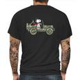 Snoopy Jeep Mens Back Print T-shirt