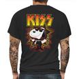 Snoopy Kiss Band Mens Back Print T-shirt