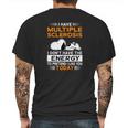 Snoopy I Have Multiple Sclerosis I Don’T Have The Energy Today Shirt Mens Back Print T-shirt