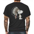 Snoopy Vintage Mens Back Print T-shirt