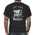 Snoopy And Woodstock Stay Home And Listen To The Beatles Shirt Mens Back Print T-shirt