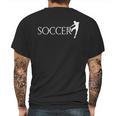 Soccer Player Logo Mens Back Print T-shirt