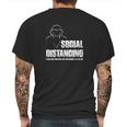 Social Distancing And Chill Introvert Gift Mens Back Print T-shirt