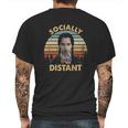 Socially Distant Vintage Wednesday Addams Lovers Mens Back Print T-shirt