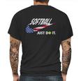 Softball-Shirt Mens Back Print T-shirt