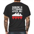 Someone In Pittsburgh Pennsylvania Loves Me - Baby Lap Shoulder T-Shirt Mens Back Print T-shirt