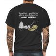 Sometimes I Need To Be Alone And Listen To Johnny Maestro Mens Back Print T-shirt