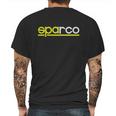 Sparco Car Accesories Customs Logo Hoodie Mens Back Print T-shirt