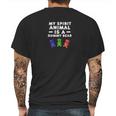 My Spirit Animal Is A Gummy Bear Fun Candy Mens Back Print T-shirt