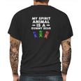 My Spirit Animal Is A Gummy Bear Fun Colorful CandyShirt Fbb Black Mens Back Print T-shirt