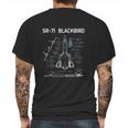 Sr71 Blackbird Specs Mens Back Print T-shirt