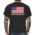 I Stand For The Flag Usa National Anthem Mens Back Print T-shirt