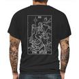 The Star Tarot Card Halloween Mermaid Gothic Mens Back Print T-shirt