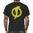 Static Shock Symbol Mens Back Print T-shirt