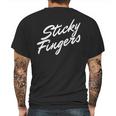 Sticky Fingers Band Logo White Mens Back Print T-shirt