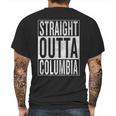 Straight Outta Columbia Great Travel Mens Back Print T-shirt