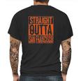 Straight Outta Hometown Fan Team Pride Fantasy Baseball Fans Mens Back Print T-shirt