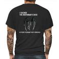 I Sucked The Mothman’S Dick In Point Pleasant West Virginia Shirt Mens Back Print T-shirt