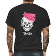 Sugar Skull Halloween Wedding Day Of The Dead Bride Graphic Design Printed Casual Daily Basic Mens Back Print T-shirt