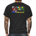 Mens Super-Daddio Funny Dad Daddy Tee Father Video Game Lovers Mens Back Print T-shirt