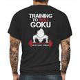 Super Saiyan Goku Training GymShirt T-Shirt Mens Back Print T-shirt