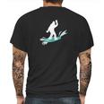 Surfing Bigfoot In Hawaii Aloha Tiki Bar Luau Party Mens Back Print T-shirt