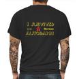 I Survived The German Autobahn Mens Back Print T-shirt