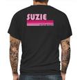 Suzie Name Personalized Retro Vintage 80S 90S Birthday Mens Back Print T-shirt