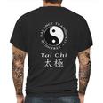 Tai Chi Chuan Chinese Martial Arts Yin Yang Mens Back Print T-shirt