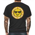 Talk Less Smile More Hamilton Yellow Emoji Smile Mens Back Print T-shirt