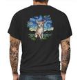 Tan Chihuahua Starry Night Impressionist Dog Art Mens Back Print T-shirt