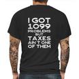 Tax Season Accountant Cpa Tax Preparer Pun Joke Gift Mens Back Print T-shirt