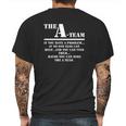 The A Team 80S Tv Show Soft Mens Back Print T-shirt