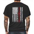 Teamster Proud American Flag Mens Back Print T-shirt