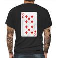 Ten Of Diamonds Playing Cards Halloween Costume Casino Easy Mens Back Print T-shirt