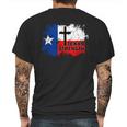 Texas Strength Shooting Mens Back Print T-shirt