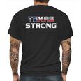 Texas Strong State Flag Logo Mens Back Print T-shirt