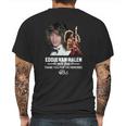 Thank You Eddie Van Halen Mens Back Print T-shirt