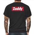 Thot Zaddy Mens Back Print T-shirt